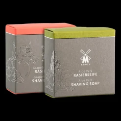 Shaving Soap Duo Aloe Vera + Grapefruit & Mint